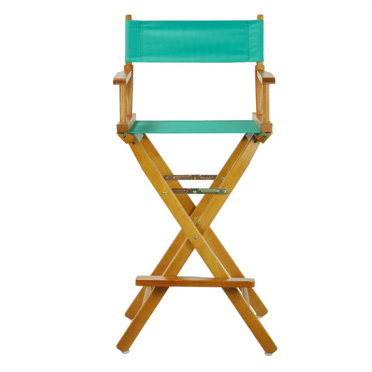 30" Director's Chair Honey Oak Frame-Teal Canvas