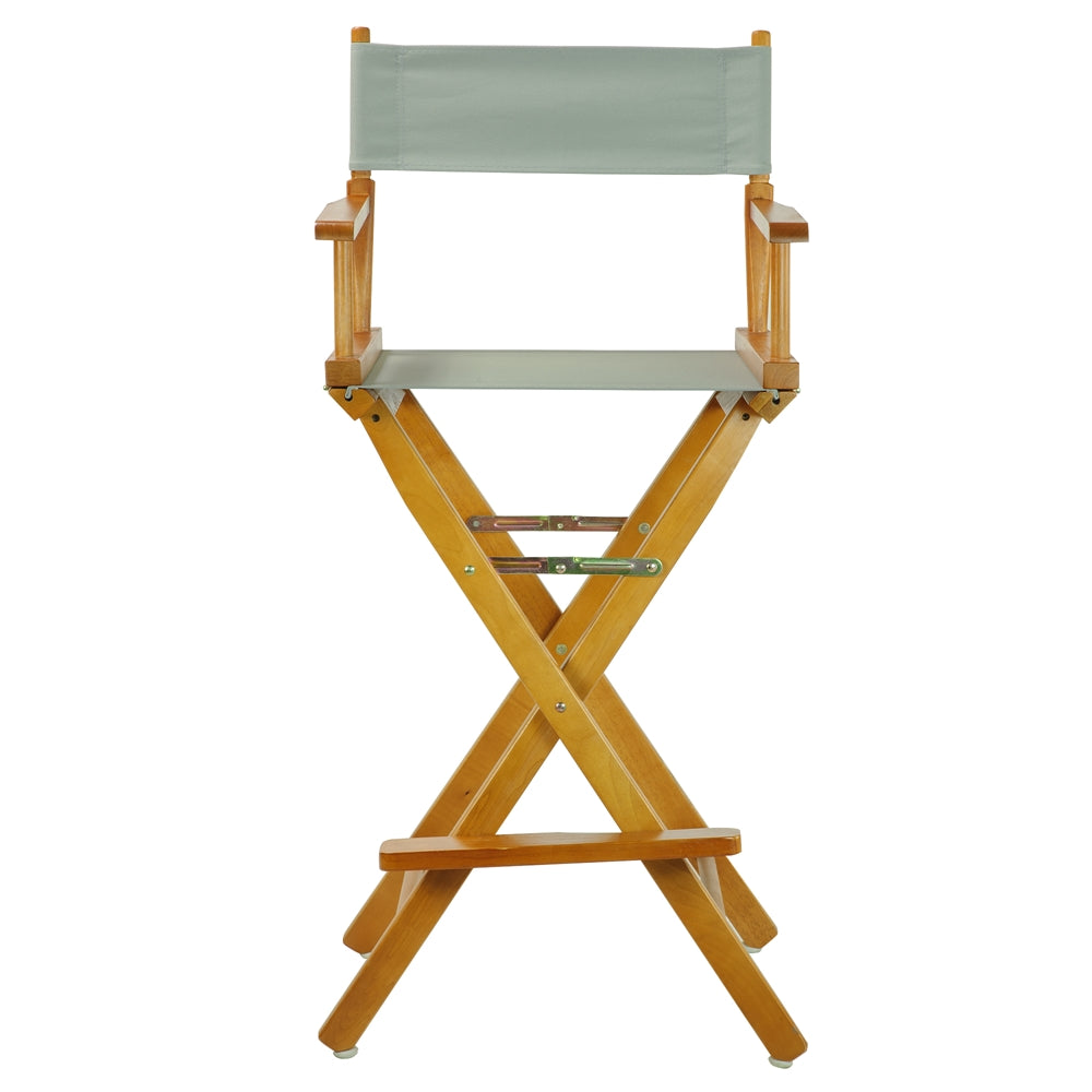 30" Director's Chair Honey Oak Frame-Gray Canvas