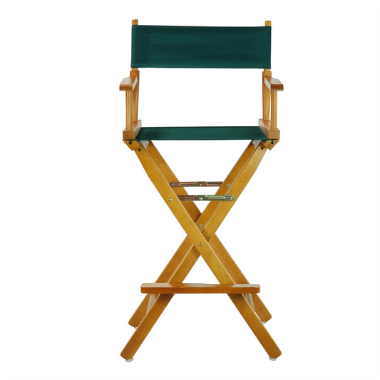 30" Director's Chair Honey Oak Frame-Hunter Green Canvas