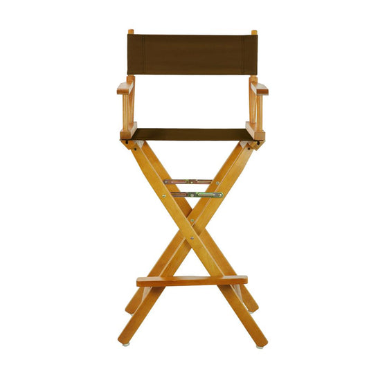 30" Director's Chair Honey Oak Frame-Brown Canvas