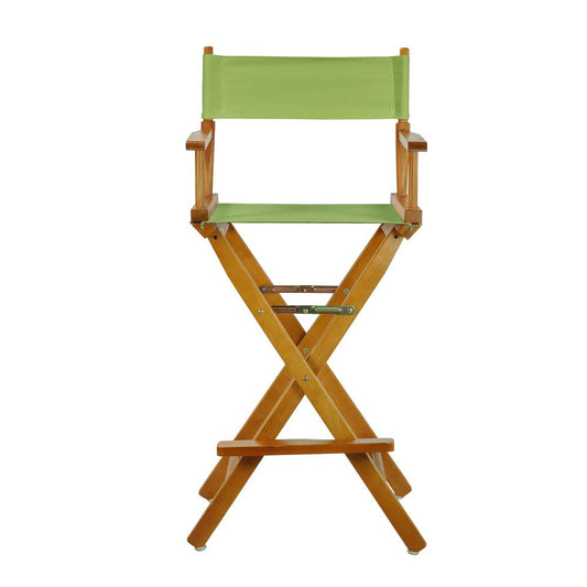 30" Director's Chair Honey Oak Frame-Lime Green Canvas