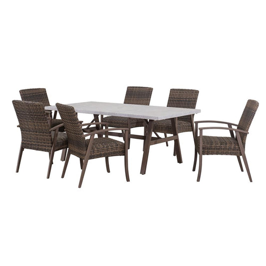 Sunjoy 7-pc. Ralston Dining Set - Brown