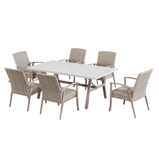 Sunjoy 7-pc. Ralston Dining Set - Khaki