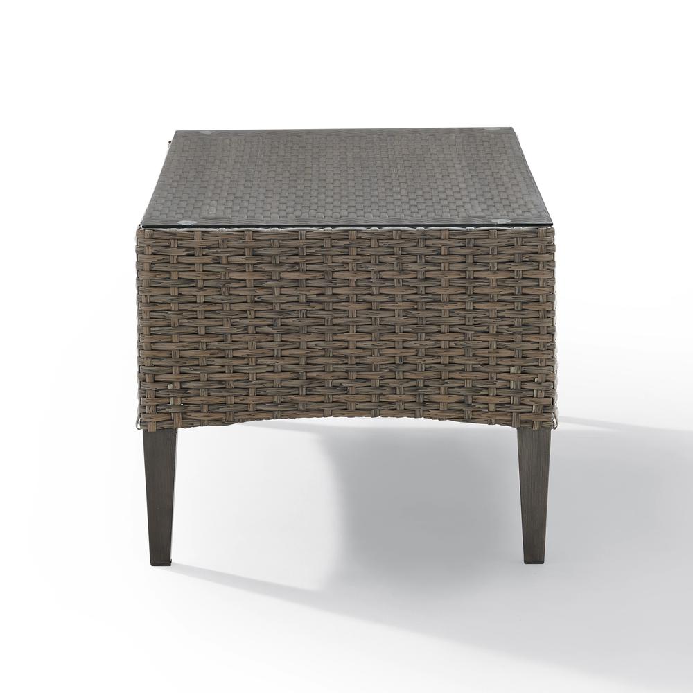 Rockport Outdoor Wicker Coffee Table Oatmeal/Light Brown