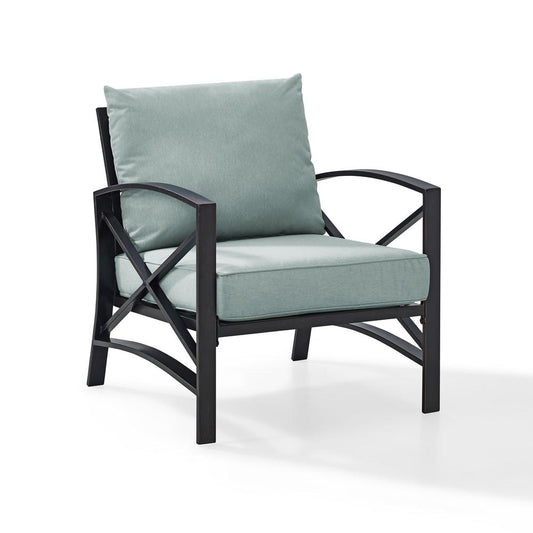 Kaplan Outdoor Metal Armchair Mist/Oil Rubbed Bronze