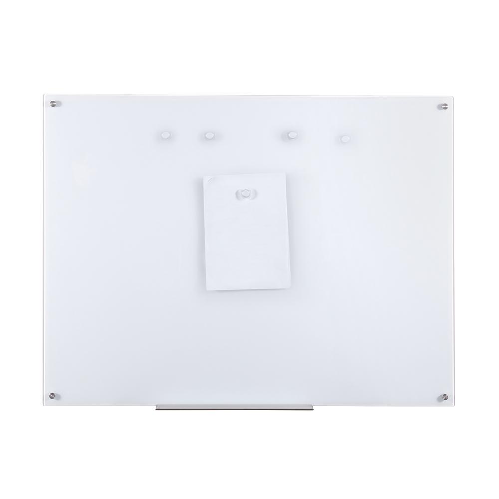 Furinno Eddington Magnetic Glass Dry Erase Board, 36 x 48 Inches, White