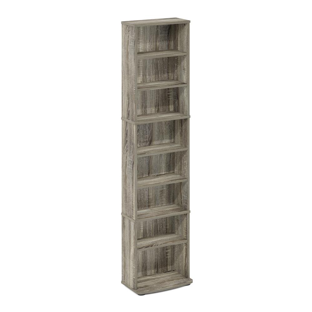 JAYA Space Saving Multimedia Storage Tower, French Oak