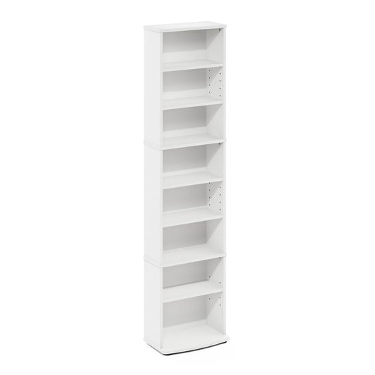 JAYA Space Saving Multimedia Storage Tower, White