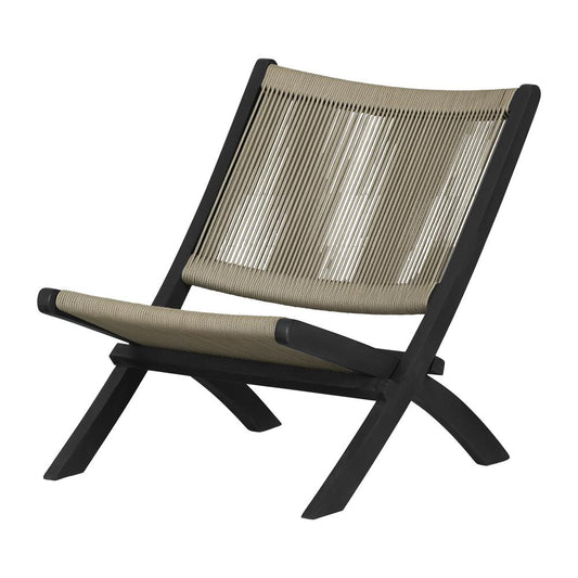 Agave Lounge Chair, Beige and Black