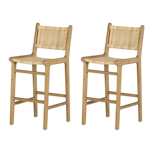 Agave Bar Stool, Set of 2, Rattan