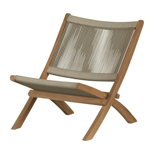 Agave Lounge Chair, Beige and Natural