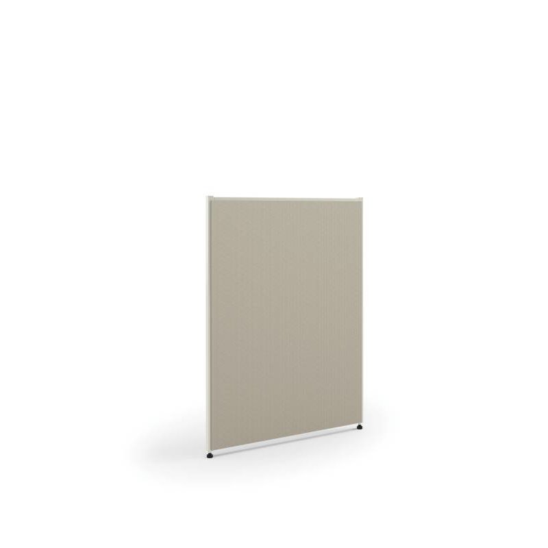 Verse Panel | 42"H x 30"W | Light Gray Finish | Gray Fabric