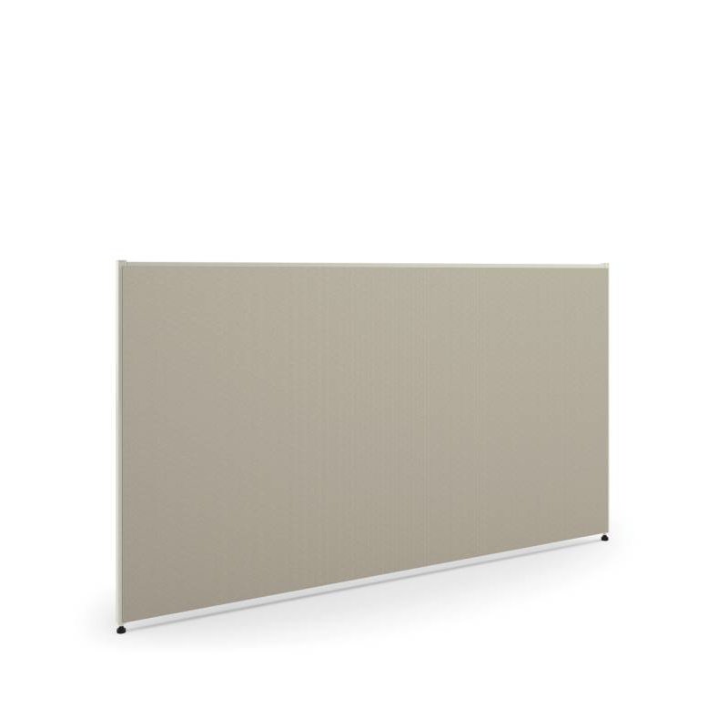 Verse Panel | 42"H x 72"W | Light Gray Finish | Gray Fabric