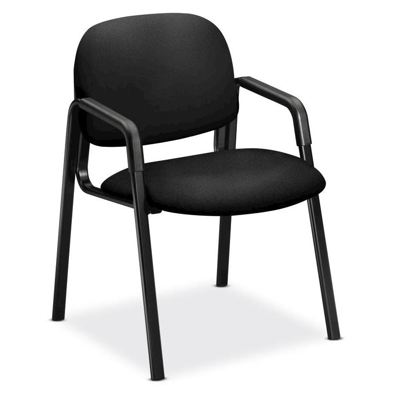 HON Solutions Seating Guest Chair | Fixed Arms | Black Fabric