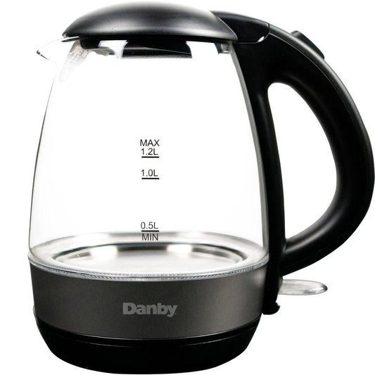 1.2 Liter Glass Kettle, Auto Opening Lid, Auto Shut-Off