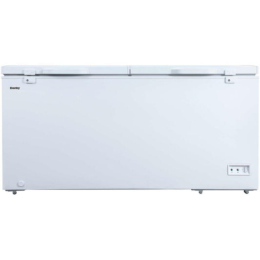 21 Cuft Chest Freezer, 2 Baskets, Up Front Temp Control, 5 Yr Warranty