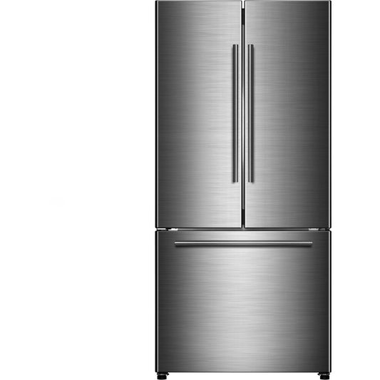 18 CF Counter-Depth French Door Refrigerator, Icemaker