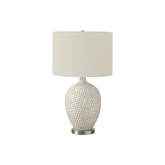 Lighting, 28"H, Table Lamp, Cream Ceramic, Ivory / Cream Shade, Contemporary