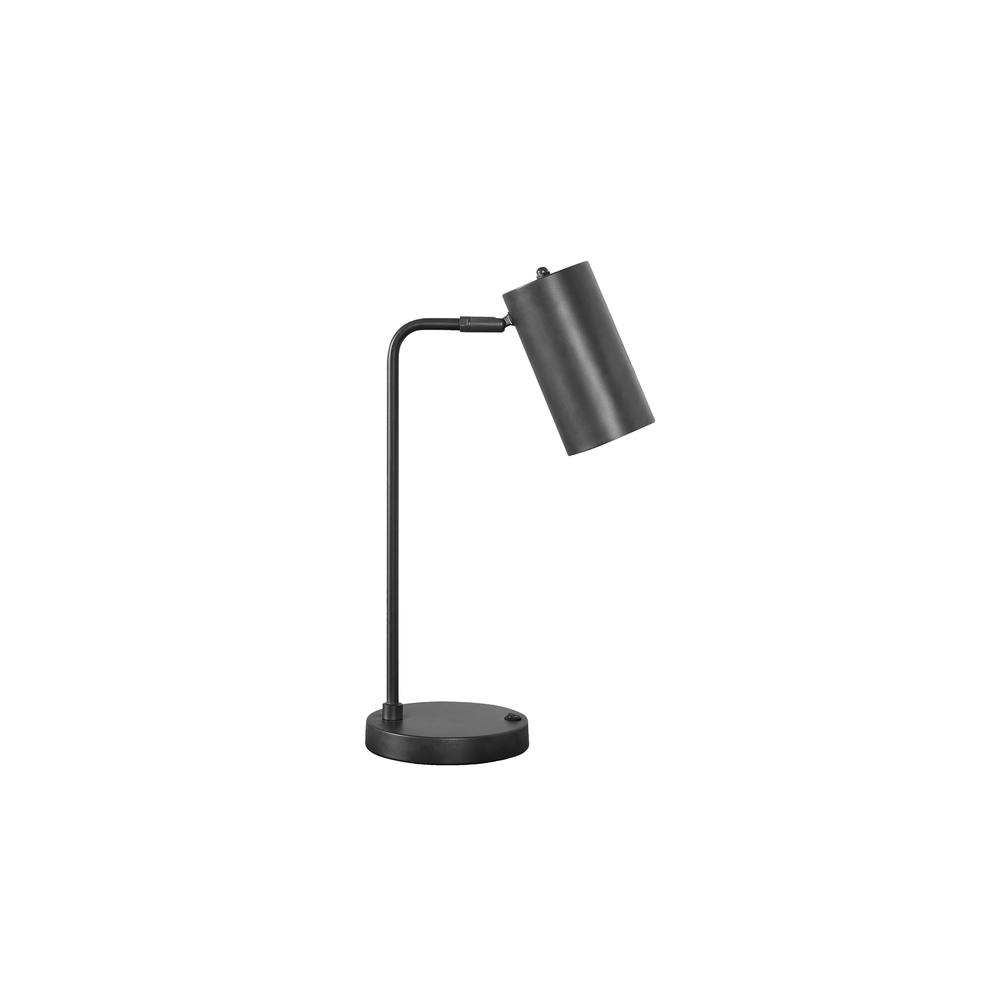 Lighting, 18"H, Table Lamp, Usb Port Included, Grey Metal, Grey Shade, Modern