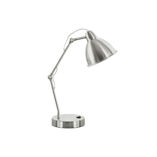 Lighting, 17"H, Table Lamp, Usb Port Included, Nickel Metal, Nickel Shade