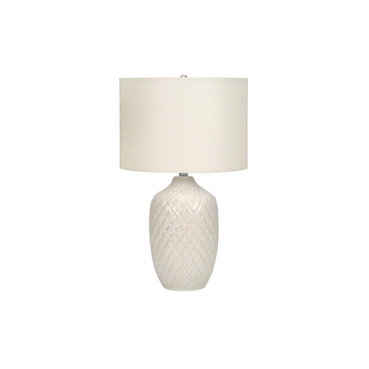 Lighting, 25"H, Table Lamp, Cream Ceramic, Ivory / Cream Shade, Transitional