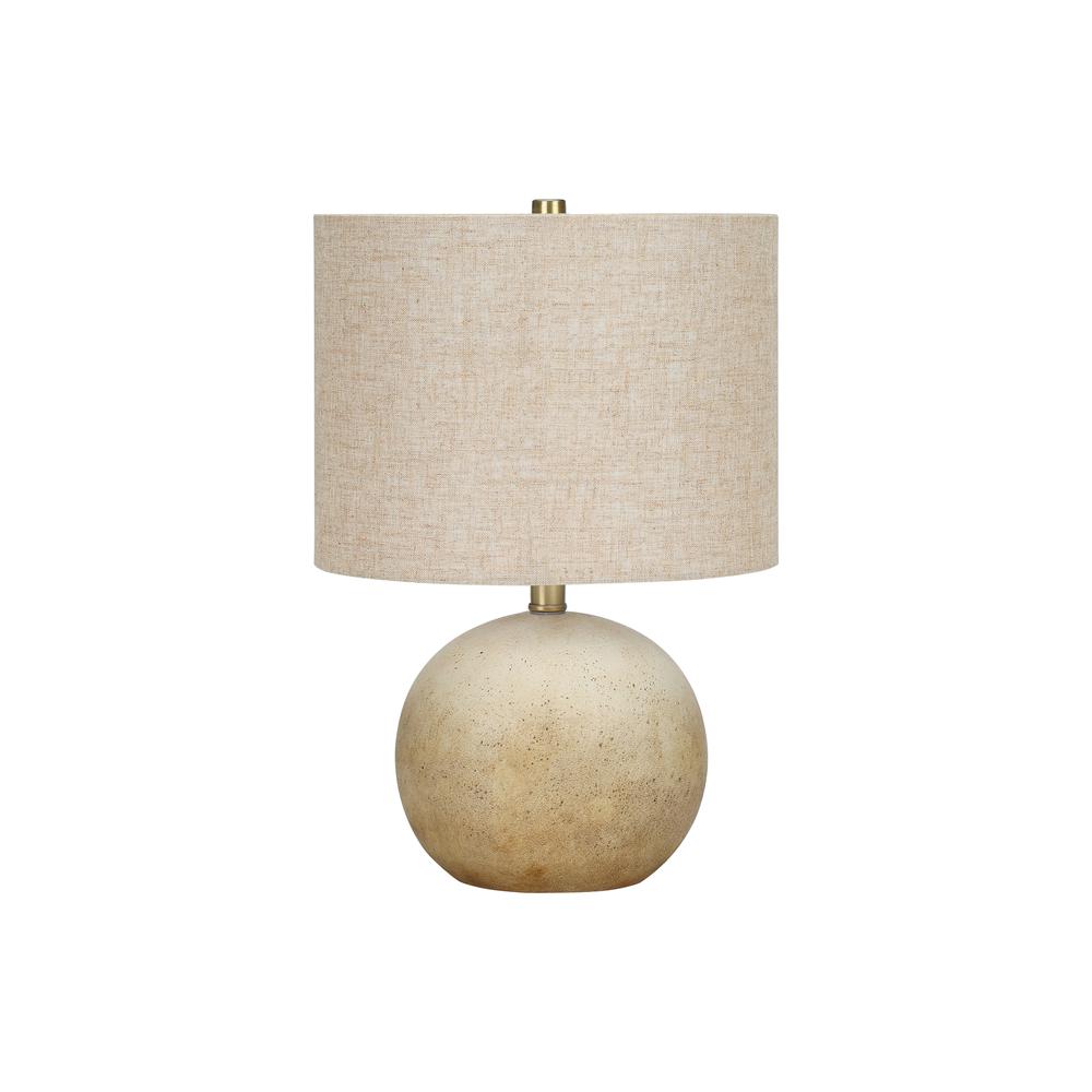 Lighting, 20"H, Table Lamp, Beige Concrete, Beige Shade, Contemporary