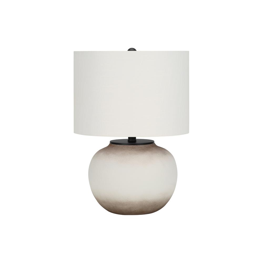 Lighting, 21"H, Table Lamp, Cream Ceramic, Ivory / Cream Shade, Modern