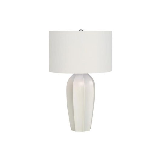 Lighting, 27"H, Table Lamp, Cream Ceramic, Ivory / Cream Shade, Modern