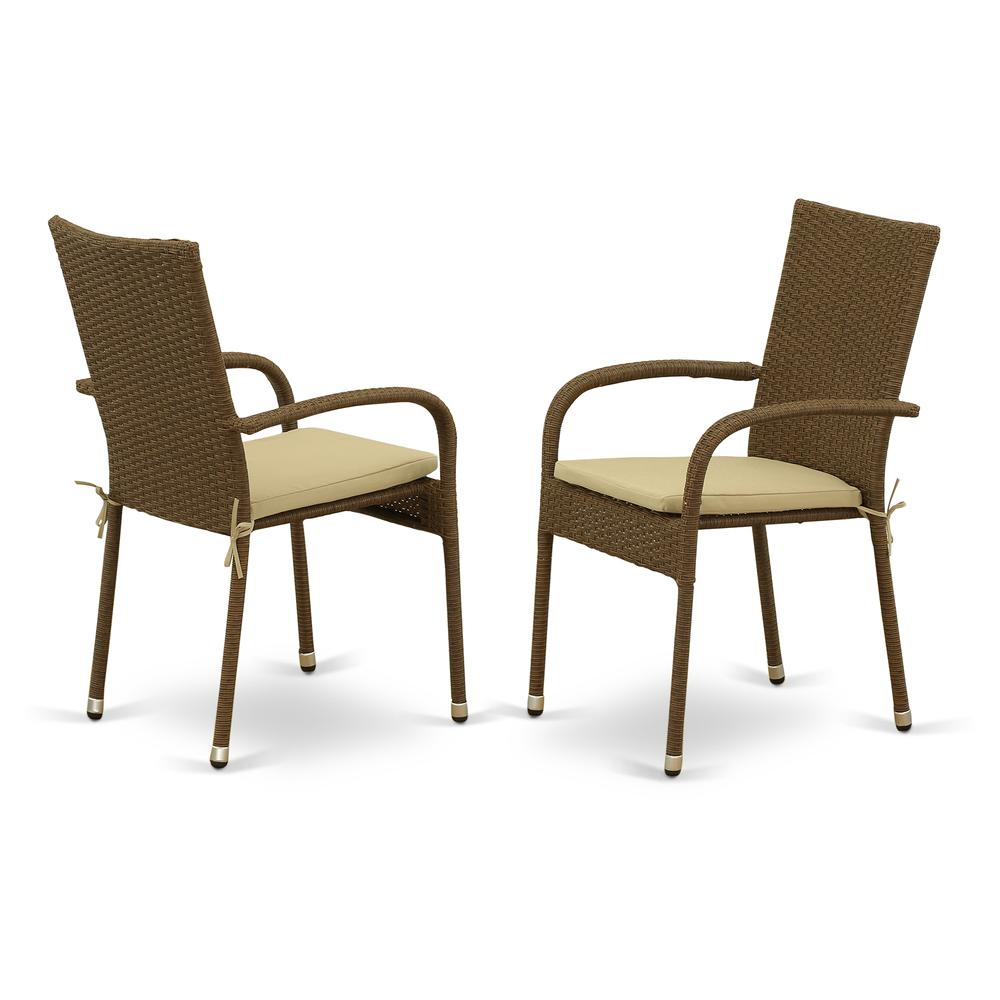 Wicker Patio Chair Brown, GULC102A