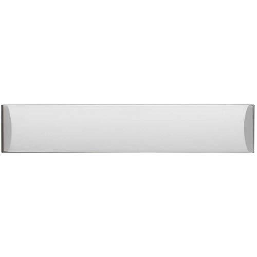 integrated LED 26W, 1950 Lumen, 80 CRI Dimmable Vanity Light With Acrylic Diffuser in Brushed Steel