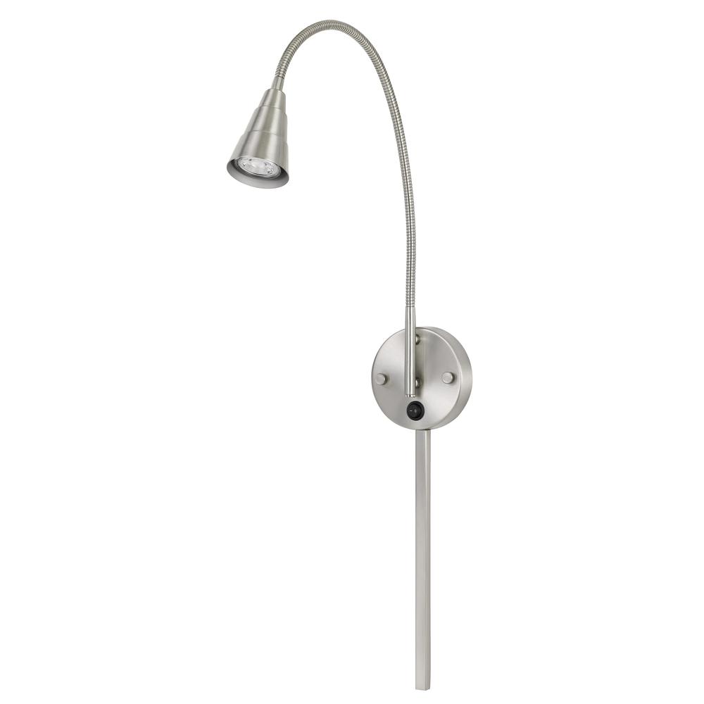 GU10 LED Wall Mount Gooseneck Lamp (3K LED Bulb included), BO139BS