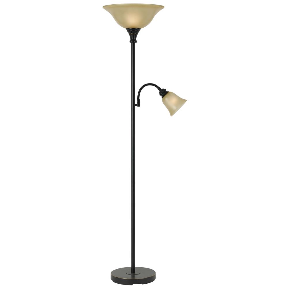 71" Height Metal Torchiere Lamp in Dark Bronze