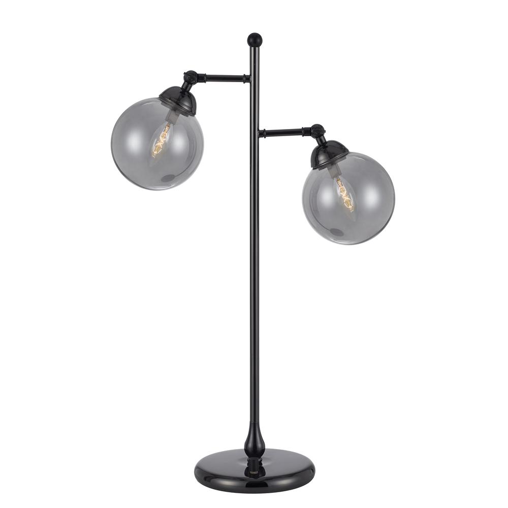 28" Height Metal Table Lamp in Gun Metal