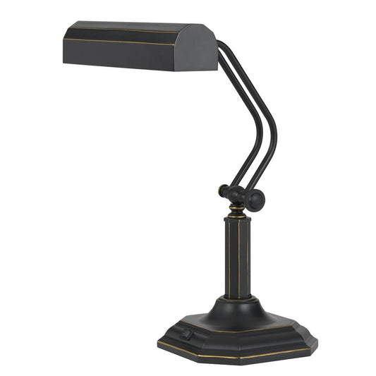 17.5" Height Metal Desk Lamp in Dark Bronze