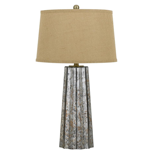 29.5" Height Glass Table Lamp in Antique Mirror