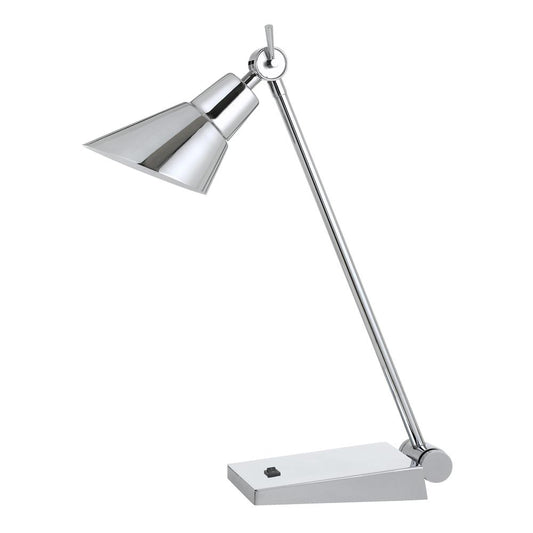 20" Height Metal Desk Lamp in Chrome