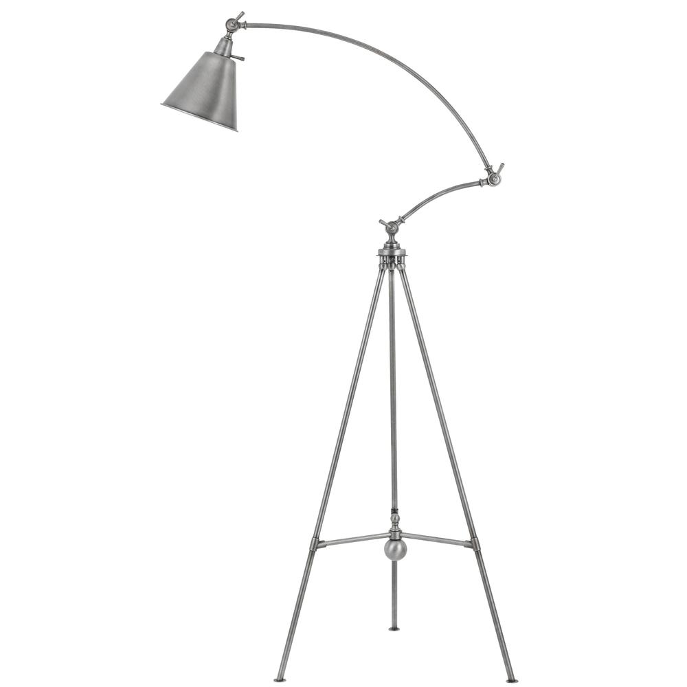 69" Height Metal Floor Lamp in Antique Pewter