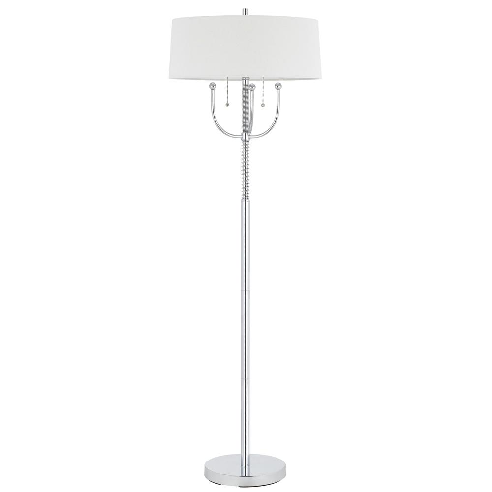 60W X 2 Lesinametal  Table Lamp With Linen Shade