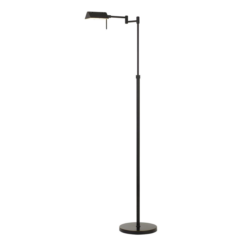 Clemson 58.5" Height Metal Floor Lamp in Dark Bronze Finish