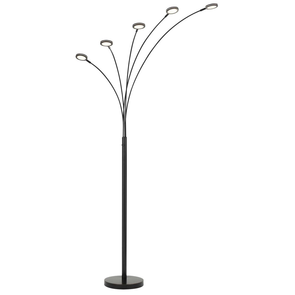 Cremona integrated LED Metal Arc Floor Lamp 79" Height Metal Floor Lamp in Dark Bronze Finish