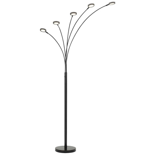 Cremona integrated LED Metal Arc Floor Lamp 79" Height Metal Floor Lamp in Dark Bronze Finish