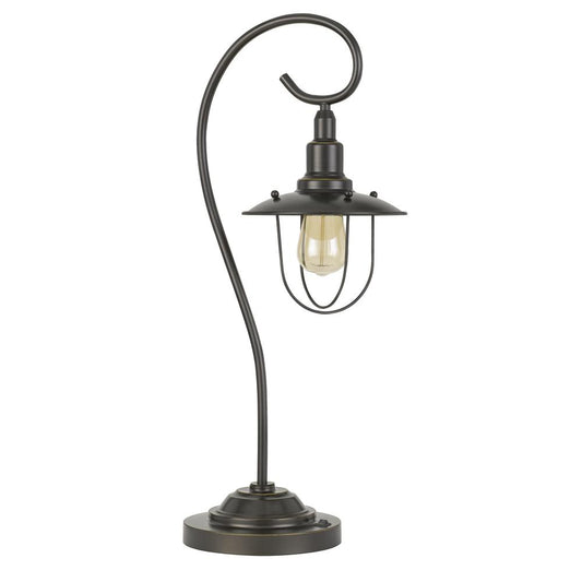 60W Vigo Metal Downbridge Table Lamp (Edison Bulb included)