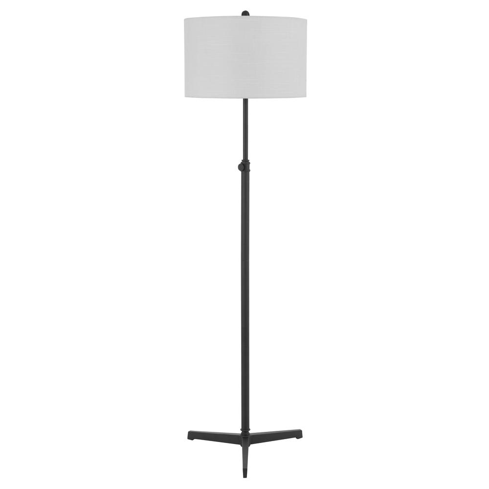 150W 3 way Rolla metal floor lamp with hardback fabric shade