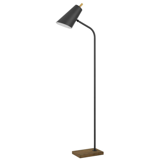 60W Carthage metal floor lamp with adjustable shade