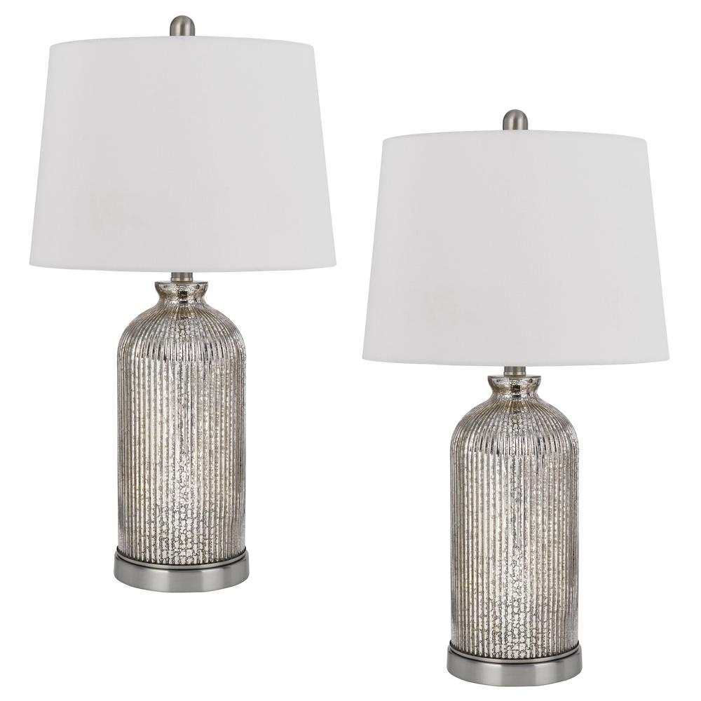 150W 3 way Towson glass table lamp, Priced and sold as pairs