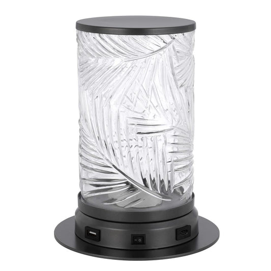 2W Carrington integrated LED accent lamp with glass shade