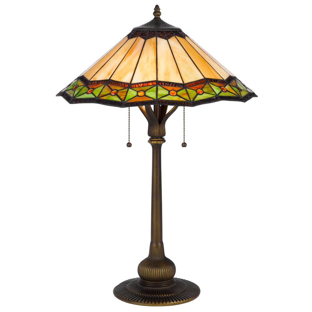 60W x 2 Armscroft tiffany table lamp