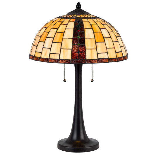 60W x 2 Whitton tiffany table lamp