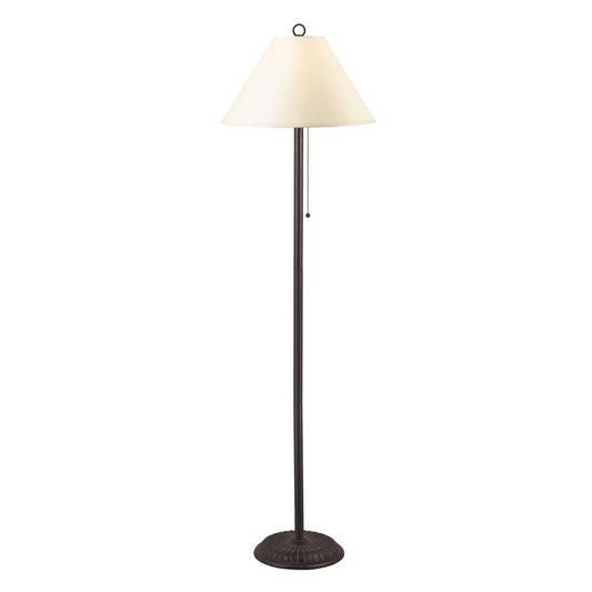 57" Height Metal Floor Lamp in Black Rust Finish