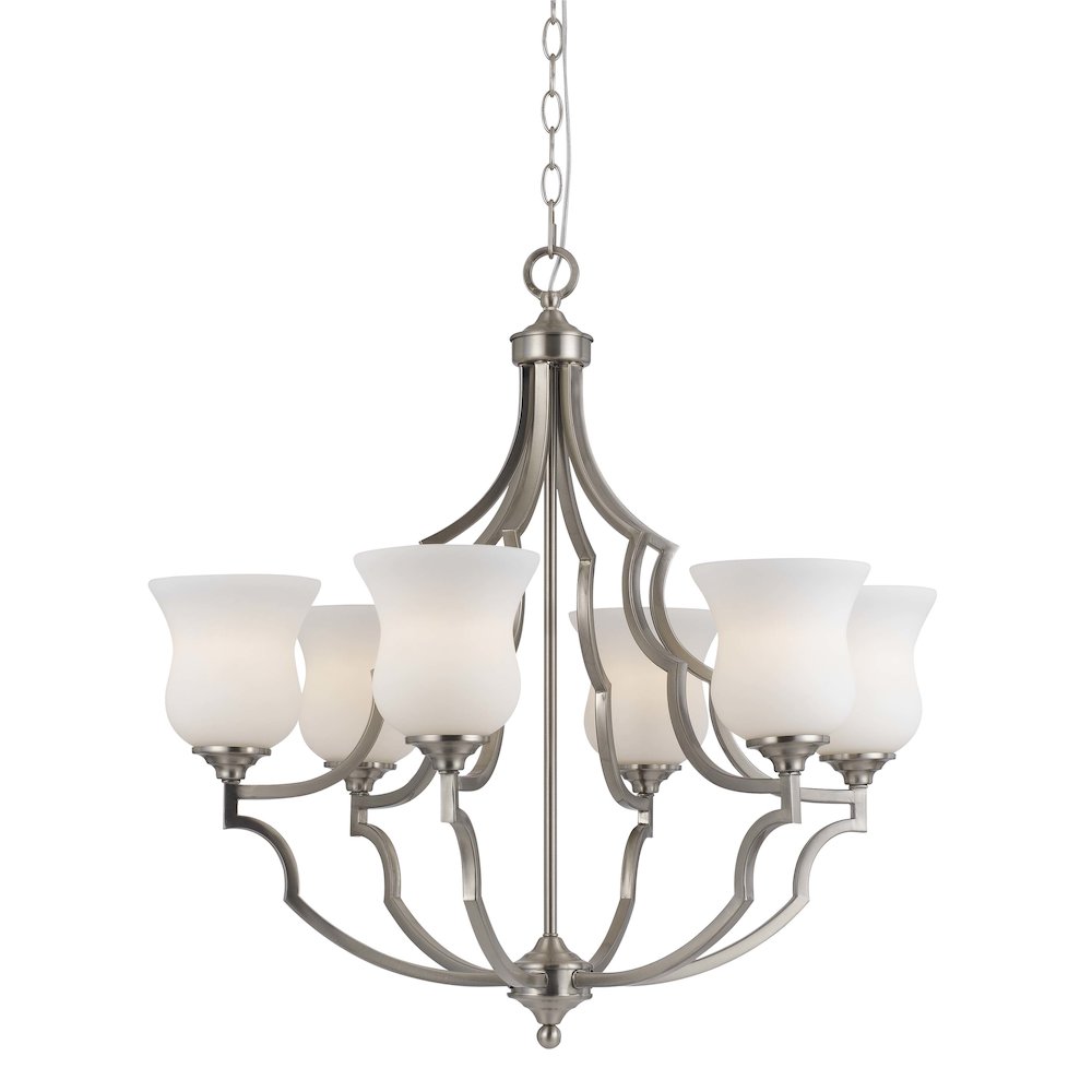 60Wx6 Barrie Metal 6 Lgt Chandelier